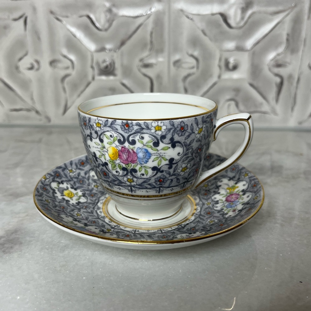 Rosina England Bone Tea Cup and Saucer Set